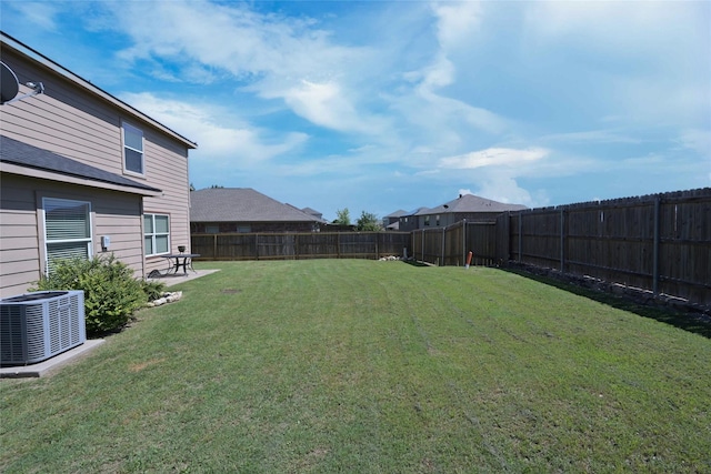 122 Buffalo Ridge Dr, Newark, TX 76071 - view of yard featuring central AC unit