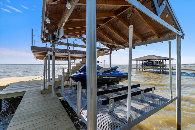 431 Jib Dr, Gun Barrel City, TX 75156 - dock with boat lift and a water view