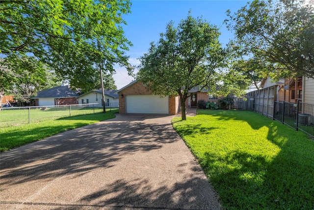 431 Jib Dr, Gun Barrel City, TX 75156 - view of front facade with brick siding and a garage