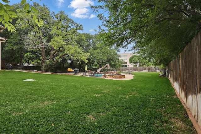 1447 Cimarron Trl, Hurst, TX 76053 - view of yard