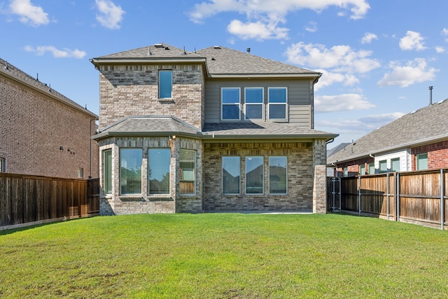 808 N Brenham Ave, Celina, TX 75009 - back of property featuring brick siding and roof with shingles