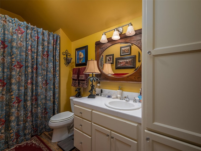 12090 W Fm 346, Bullard, TX 75757 - full bath featuring vanity, wood finished floors, toilet, and a shower with curtain