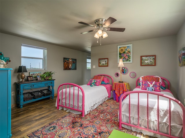 12090 W Fm 346, Bullard, TX 75757 - bedroom featuring wood finished floors and ceiling fan