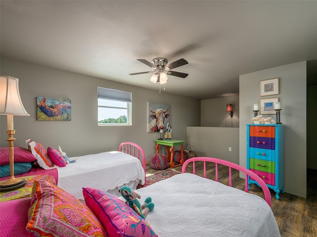 12090 W Fm 346, Bullard, TX 75757 - bedroom with wood finished floors and a ceiling fan