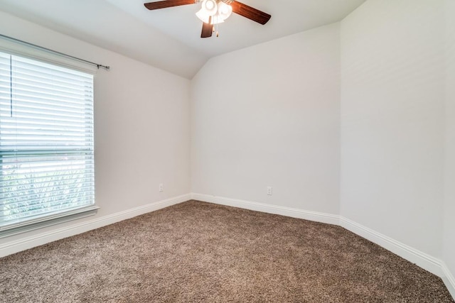 324 Jefferson Ln, Fate, TX 75189 - carpeted spare room with a ceiling fan, plenty of natural light, and lofted ceiling