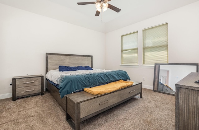 3021 Cobalt Dr, Aubrey, TX 76227 - bedroom with carpet flooring, baseboards, and a ceiling fan