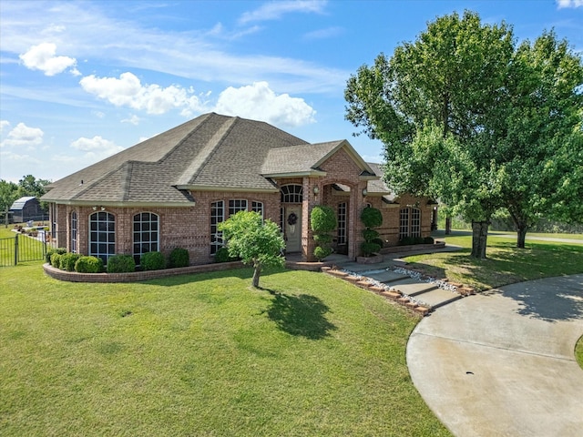 3709 Cliff View Loop, Weatherford, TX 76087 - french country home with brick siding and roof with shingles