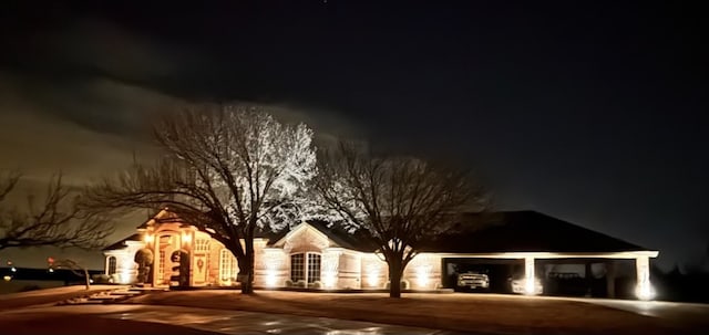 3709 Cliff View Loop, Weatherford, TX 76087 - view of front of house featuring a garage and driveway