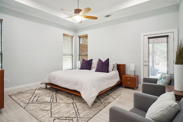 1302 Kelly Green Ct, Keller, TX 76248 - bedroom featuring a raised ceiling, ceiling fan, and baseboards