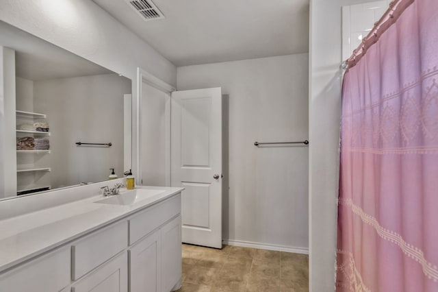 16637 Friesland Ln, Justin, TX 76247 - full bathroom featuring vanity, a shower with shower curtain, and baseboards