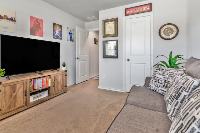 16637 Friesland Ln, Justin, TX 76247 - living room featuring light carpet and baseboards