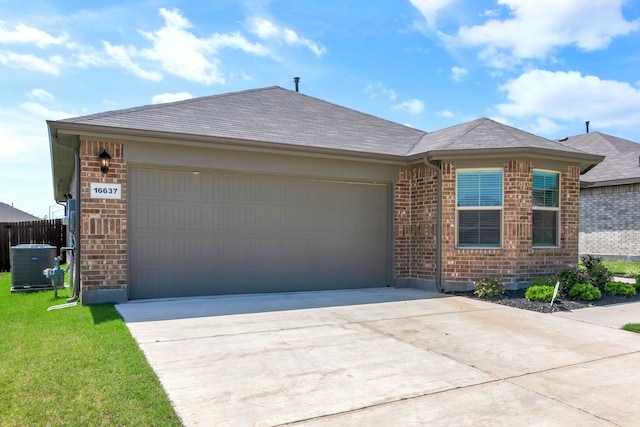 16637 Friesland Ln, Justin, TX 76247 - ranch-style house featuring brick siding and concrete driveway