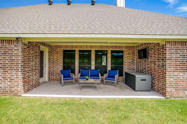 4017 Crick Ct, Weatherford, TX 76087 - view of patio / terrace with outdoor lounge area