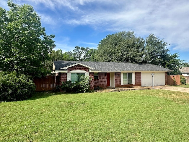 1602 England Rd, Arlington, TX 76013 - ranch-style house with driveway, brick siding, and a garage