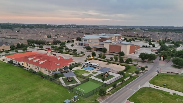 1306 Blue Lake Blvd, Arlington, TX 76005 - aerial view at dusk of a residential view