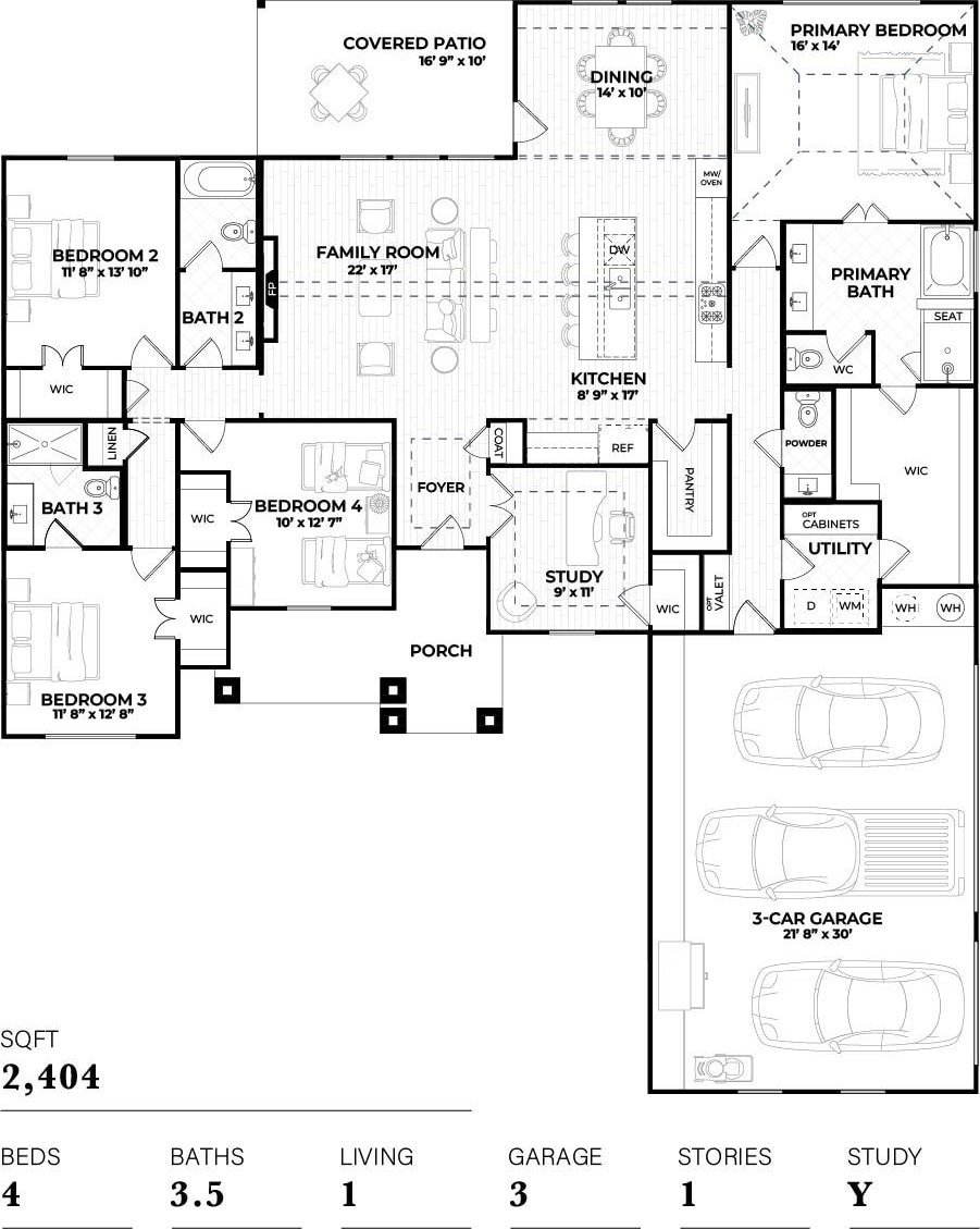 1473 Saguaro, Joshua, TX 76058 - room layout