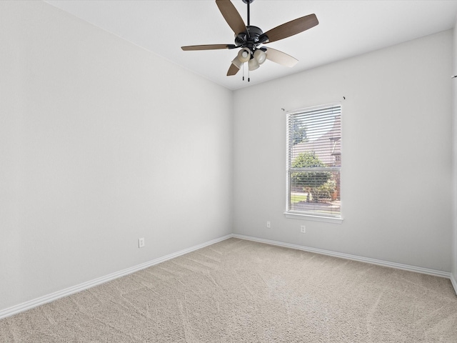 1105 Crown Valley Dr, Weatherford, TX 76087 - unfurnished room featuring carpet flooring, baseboards, and a ceiling fan