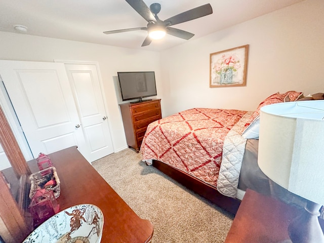 3225 Conley Ct, Mesquite, TX 75126 - bedroom with carpet floors and ceiling fan