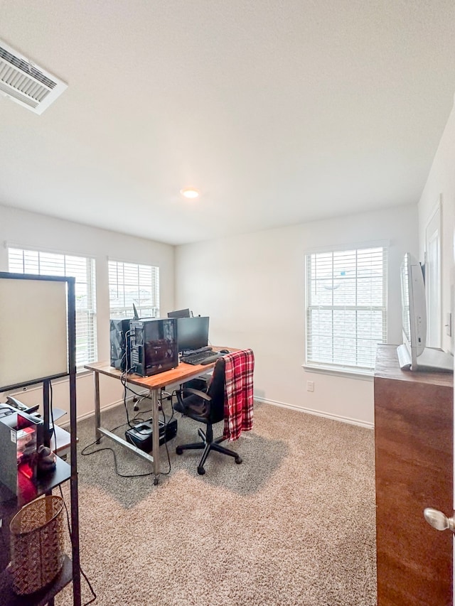 3225 Conley Ct, Mesquite, TX 75126 - carpeted home office featuring baseboards