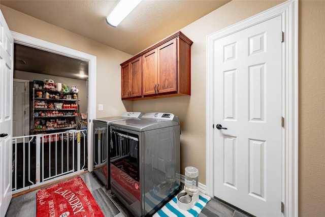 6296 Fm 1256, Mabank, TX 75147 - laundry area with separate washer and dryer and cabinet space