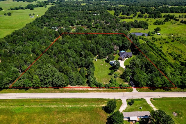 6296 Fm 1256, Mabank, TX 75147 - aerial view of property and surrounding area with property boundaries highlighted