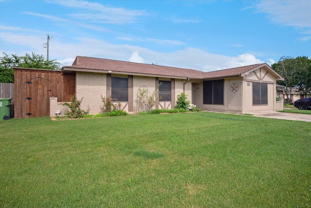 5409 Queens Ct, Lake Dallas, TX 75065 - single story home with brick siding and a shingled roof