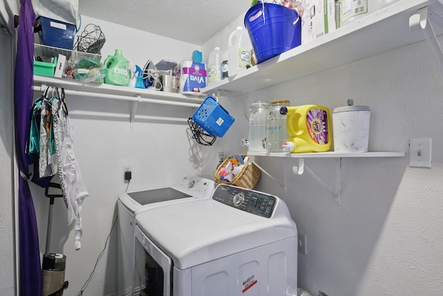 7028 Whitewood Dr, Fort Worth, TX 76137 - washroom with separate washer and dryer