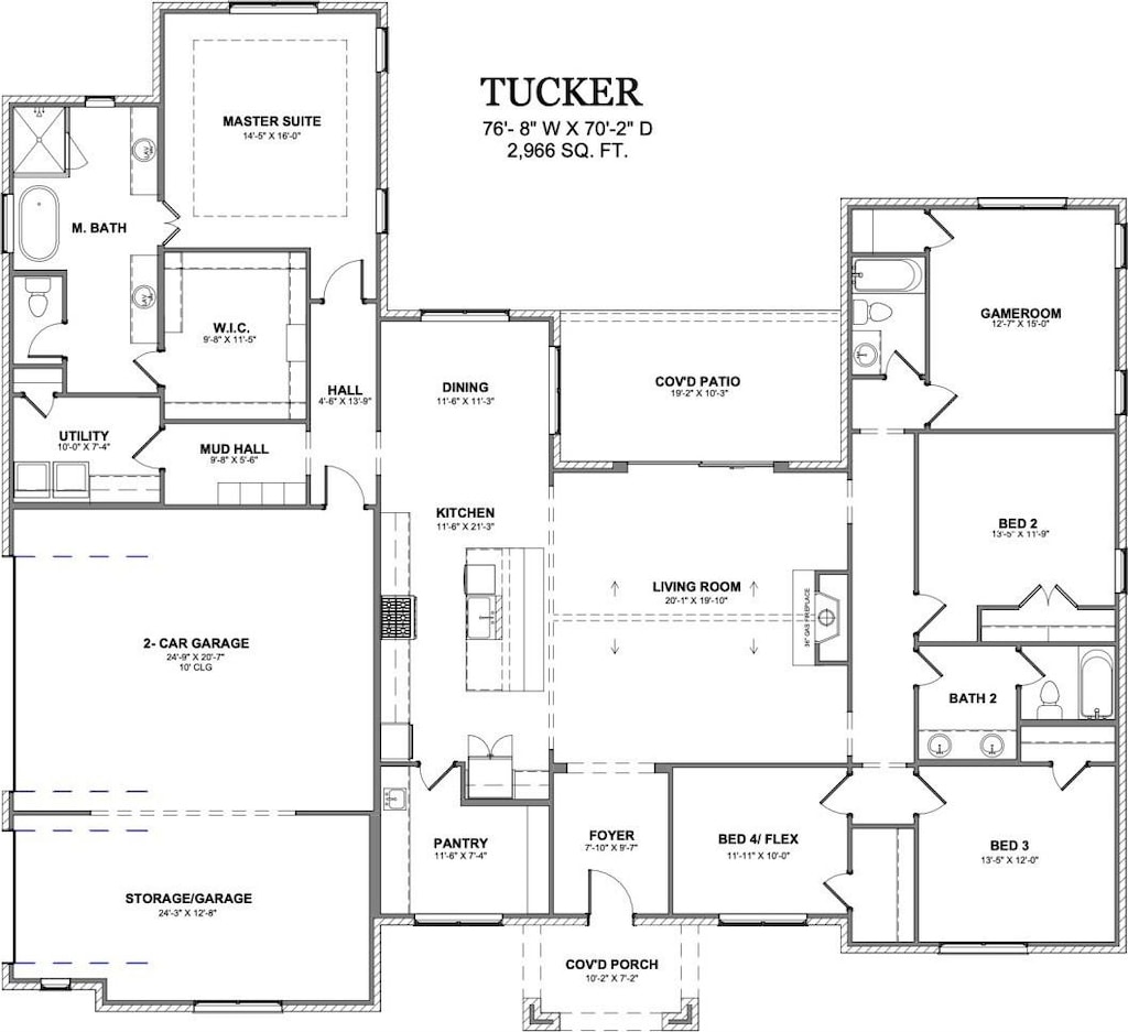 1012 Emry Ct, Willow Park, TX 76086 - floor plan / room layout