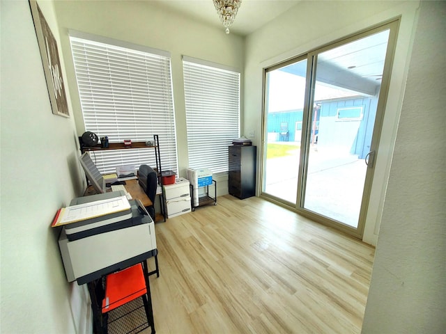 291 County Road 4833, Leonard, TX 75452 - office space featuring light wood finished floors