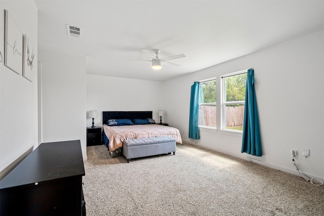 304 Thomas St, Terrell, TX 75160 - bedroom featuring carpet and ceiling fan
