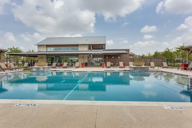 1420 Candler Dr, Prosper, TX 75078 - community pool featuring a patio