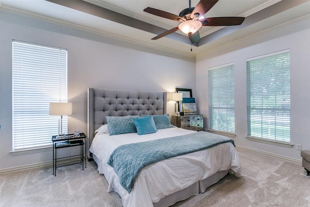 2219 Graystone Ct, Keller, TX 76248 - bedroom with ornamental molding, carpet floors, baseboards, and ceiling fan