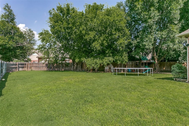 2219 Graystone Ct, Keller, TX 76248 - view of yard featuring a trampoline