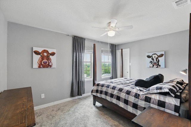 3964 Hunter Peak Rd, Fort Worth, TX 76262 - bedroom with carpet floors, baseboards, and ceiling fan