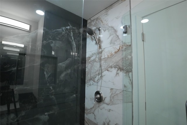 706 Midway Dr W, Euless, TX 76039 - full bathroom with a marble finish shower