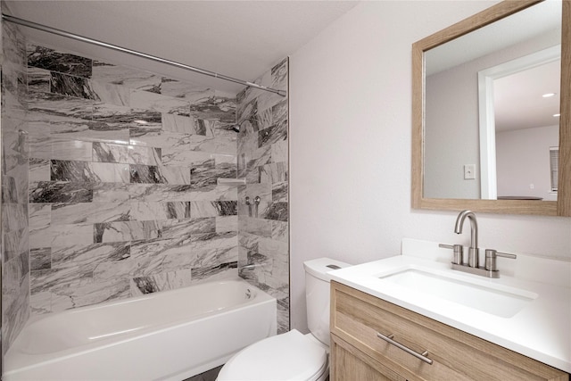 3410 Ellis Ave, Fort Worth, TX 76106 - full bathroom with shower / washtub combination, toilet, and vanity