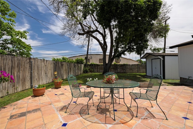 3410 Ellis Ave, Fort Worth, TX 76106 - view of patio with outdoor dining area