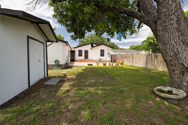 3410 Ellis Ave, Fort Worth, TX 76106 - view of yard with a patio area and an outdoor structure