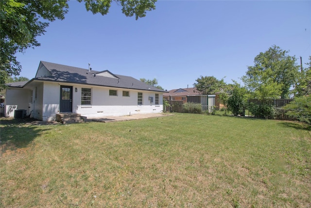 10734 Coogan Dr, Dallas, TX 75229 - back of property with central AC