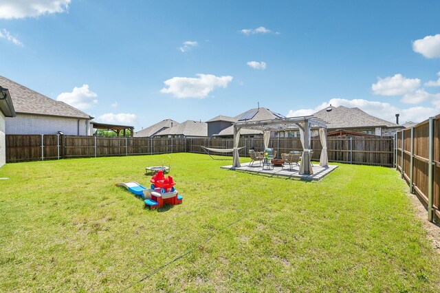 1213 Palmetto Dr, Forney, TX 75126 - view of yard featuring a patio area and a pergola