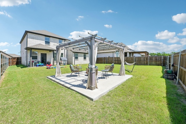 1213 Palmetto Dr, Forney, TX 75126 - view of yard with a pergola and a patio