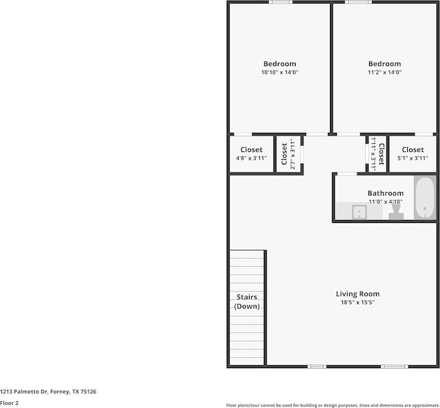 1213 Palmetto Dr, Forney, TX 75126 - floor plan / room layout