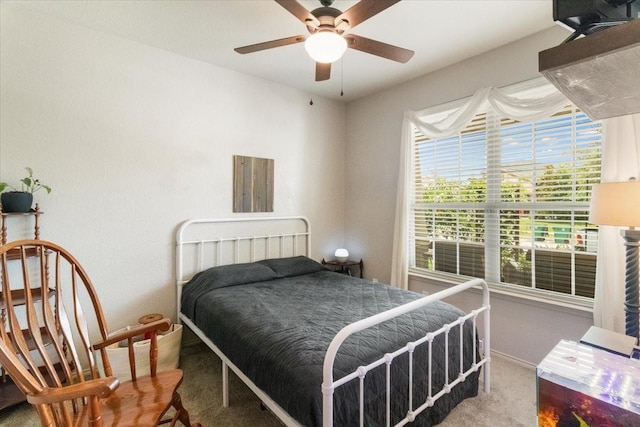 2113 Brenham Dr, Forney, TX 75126 - bedroom with carpet flooring, baseboards, and ceiling fan