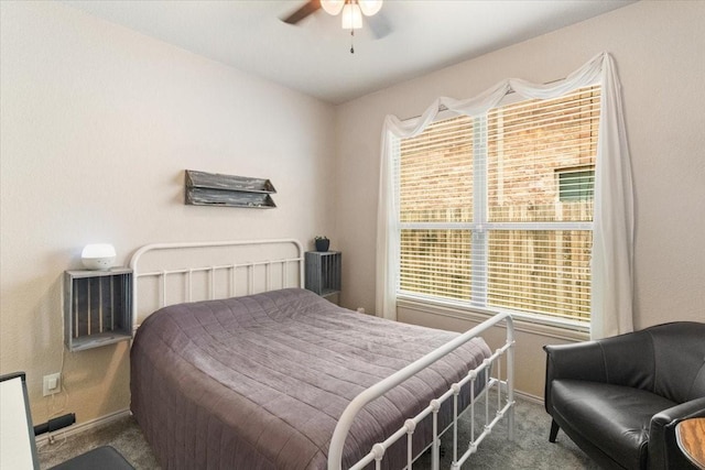 2113 Brenham Dr, Forney, TX 75126 - bedroom featuring carpet floors, baseboards, and a ceiling fan