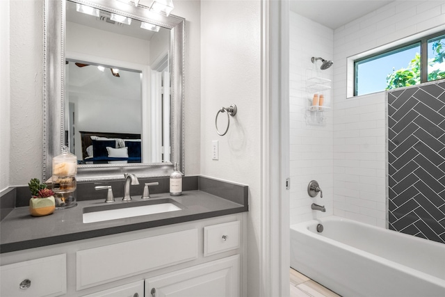 913 Bristlewood Dr, Mckinney, TX 75072 - full bath with bathing tub / shower combination, vanity, and ensuite bathroom