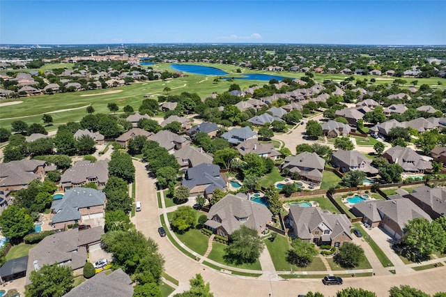 913 Bristlewood Dr, Mckinney, TX 75072 - aerial view of residential area featuring a nearby body of water and a local golf course