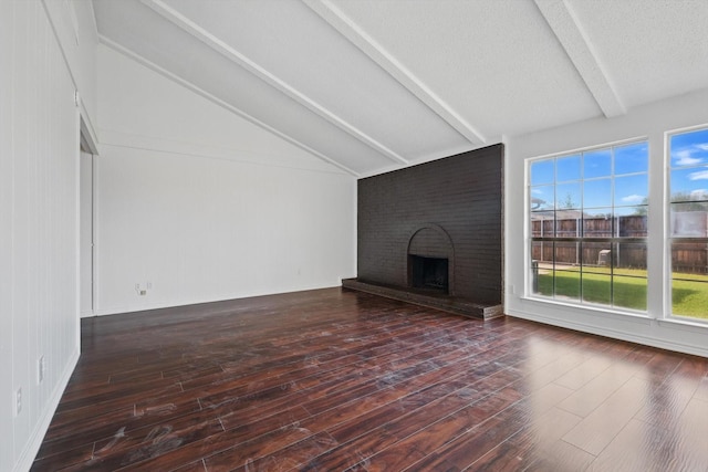 1713 Arvada Dr, Richardson, TX 75081 - unfurnished living room featuring a brick fireplace and wood-type flooring