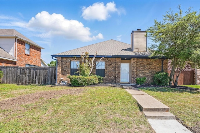 645 Spring Valley Rd, Allen, TX 75002 - view of front of house with brick siding and a chimney