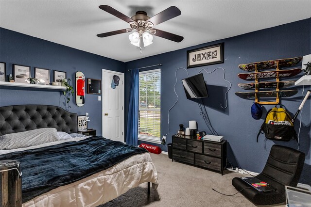 6923 Todd Ln, Sachse, TX 75048 - bedroom with carpet, a ceiling fan, and baseboards