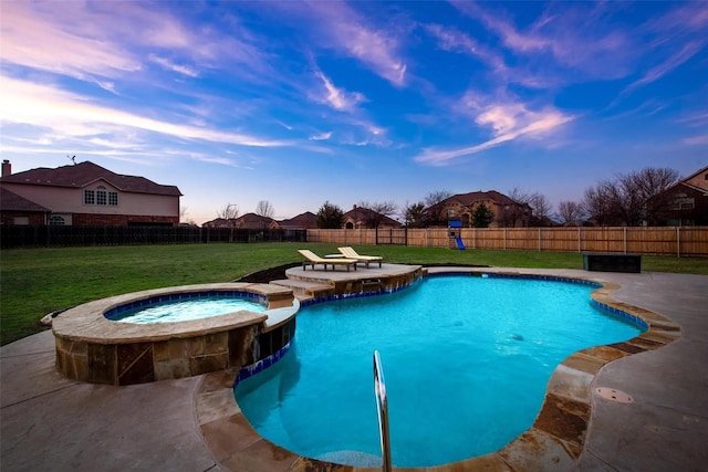 13625 Fishing Hole Ln, Fort Worth, TX 76052 - view of pool with a patio and a pool with connected hot tub